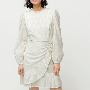 J. Crew Puff sleeve wrap dress